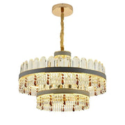 LED LED Pollux Luster s diaľkovým ovládaním, 300 W, 75 cm zlata, priemer kryštálov.
