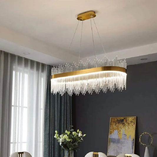 LED luster s diaľkovým ovládaním Federico 105W SMOLNÉ ZLATÉ