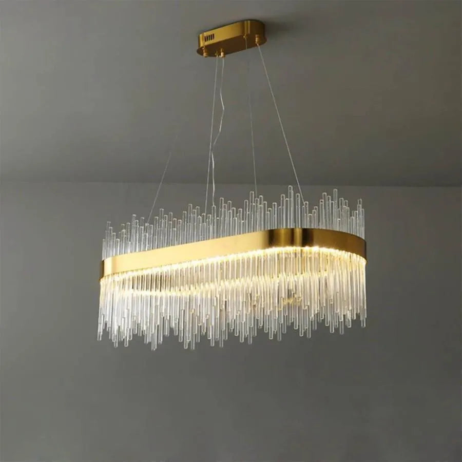 LED luster s diaľkovým ovládaním Federico 105W SMOLNÉ ZLATÉ
