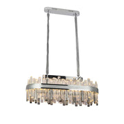 LED krištáľový luster s Morgan 140W diaľkovým ovládaním striebra