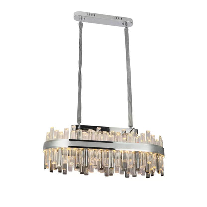 LED krištáľový luster s Morgan 140W diaľkovým ovládaním striebra