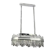 LED krištáľový luster s Morgan 140W diaľkovým ovládaním striebra
