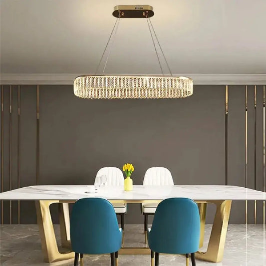 LED luster s diaľkovým ovládaním Zimar 80W, zlatý priemer 80 cm