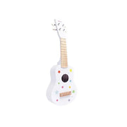 Drevo, biela, drevená gitara
