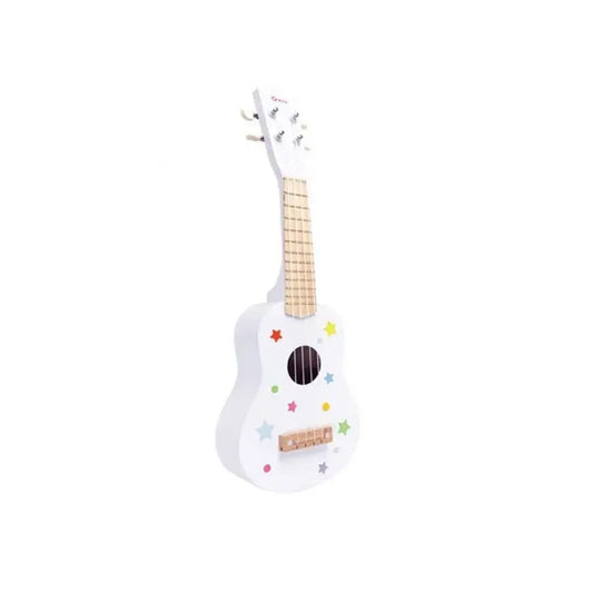 Drevo, biela, drevená gitara