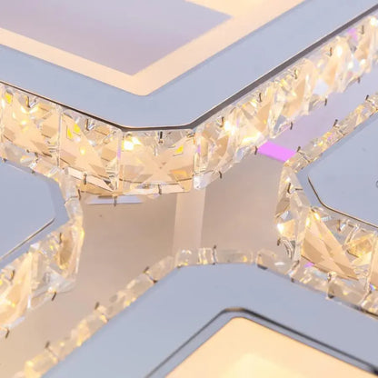 LED luster s diaľkovým ovládaním Leila, 362W, White, Daisy, RGB