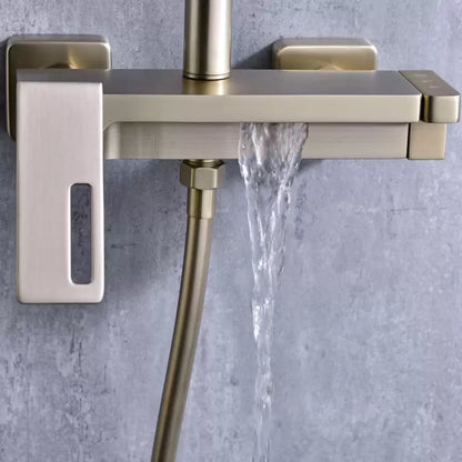 Sprchovací stĺpec, sanitárna mosadz, zlato, 9810d