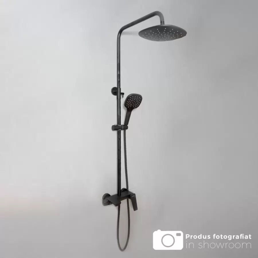Sprchovací stĺpec, sanitárna mosadz, čierna, 9960h