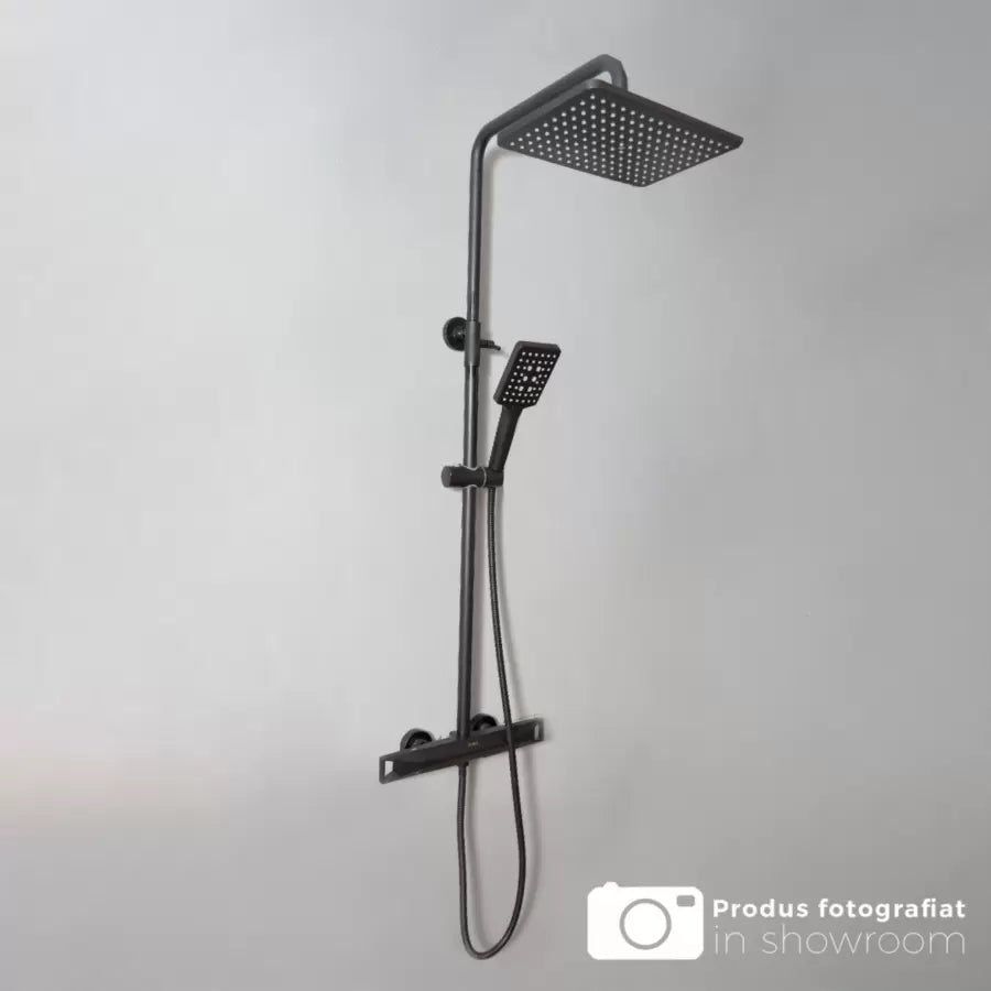Sprchovací stĺpec, sanitárna mosadz, čierna, HC8816H
