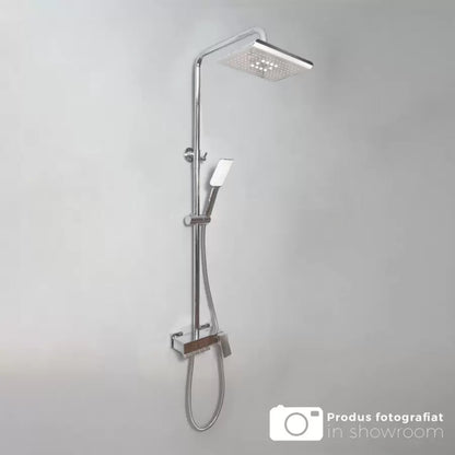 Stĺpec odobratý s para a upravujúcim klobúkom, sanitárna mosadz, chróm, 9920