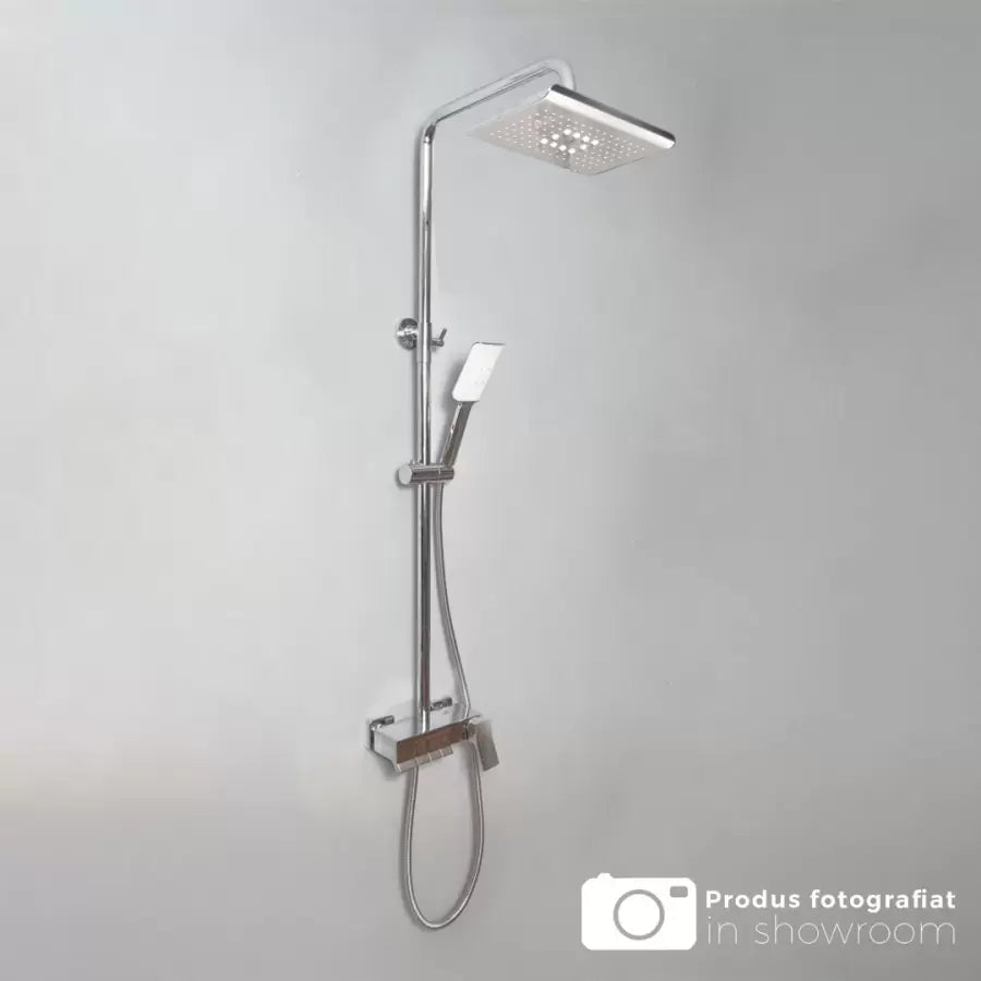 Stĺpec odobratý s para a upravujúcim klobúkom, sanitárna mosadz, chróm, 9920