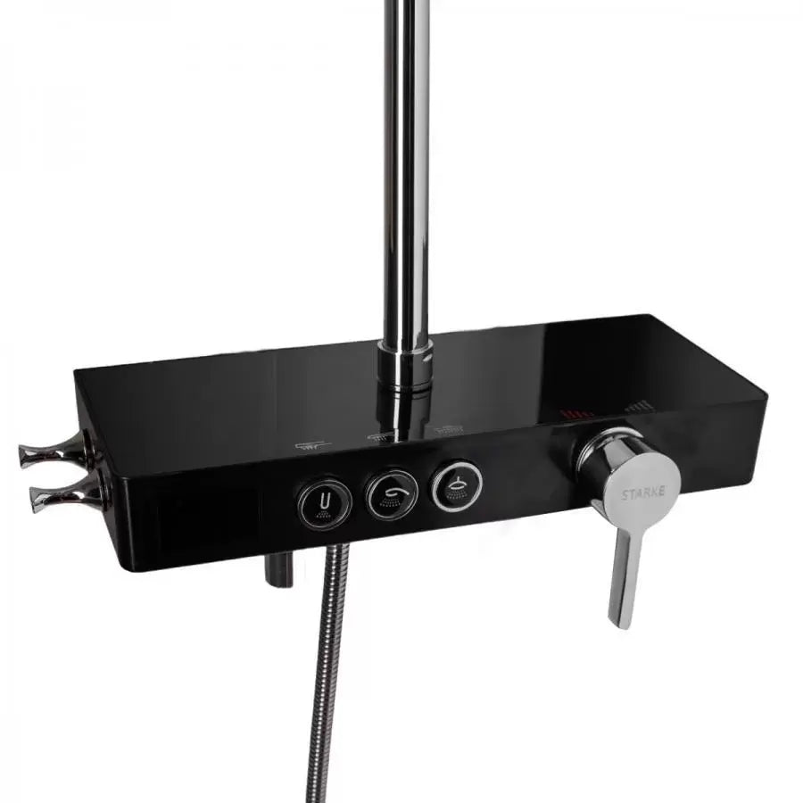 Stĺpková sprcha LCD LCD nerezová čierna SJG/006