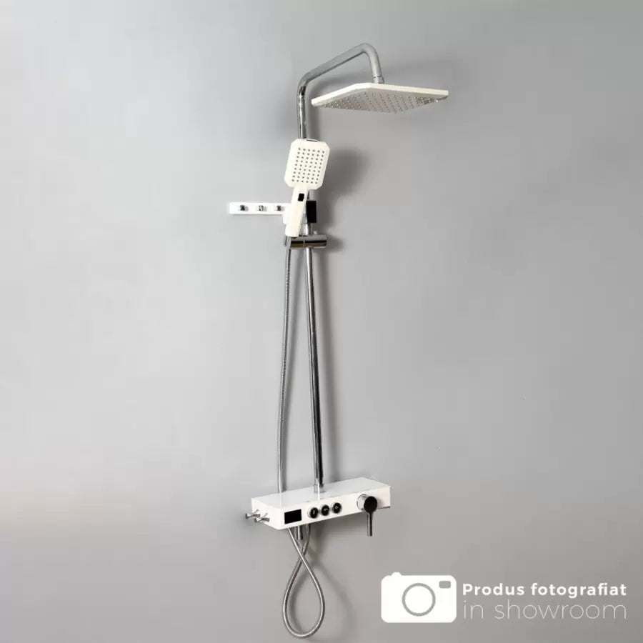 Stĺpková sprcha LCD LCD z nehrdzavejúcej ocele striebro SJG/007