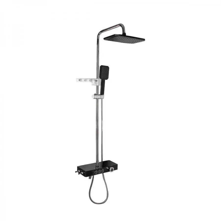 Stĺpková sprcha LCD LCD z nehrdzavejúcej ocele Strieborný SJG/003