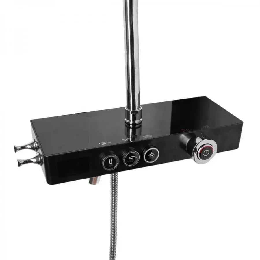 Stĺpková sprcha LCD LCD z nehrdzavejúcej ocele Strieborný SJG/003