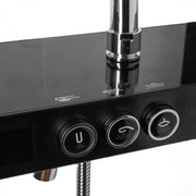 Stĺpková sprcha LCD LCD z nehrdzavejúcej ocele Strieborný SJG/003