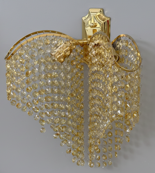 Ander Cristal lampa 2x E14 Gold Shiny Shiny, Struny kryštálov