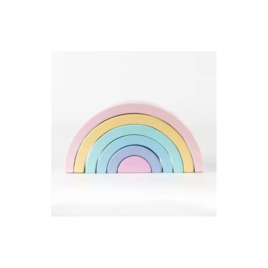 Dúhová pastel z dreva so 6 kusmi