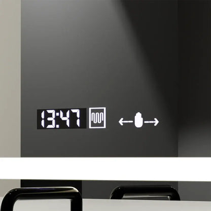 Obdĺžnikové LED zrkadlo 120x70cm Radiant Motionglow Sensor Marcello Clock Defrition System & Smoteble Therometer