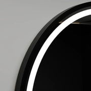 Zrkadlové LED kolo 90 cm orizzonte neagra základný dotykový rám