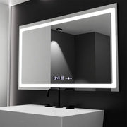 Obdĺžnikové LED zrkadlo 120x70cm Radiant Motionglow Sensor Marcello Clock Defrition System & Smoteble Therometer