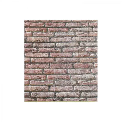 Sada 10D 3D samostatne starý tehlový dizajn v mäkkej penu, 70 cm x 77 cm x 6 mm