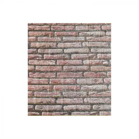 Sada 10D 3D samostatne starý tehlový dizajn v mäkkej penu, 70 cm x 77 cm x 6 mm
