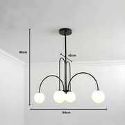 Luster Torino, 5*e27, čierny, kov