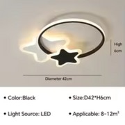 LED lulus s diaľkovým ovládaním Sandrina Sandrina 106 W čiernej a bielej