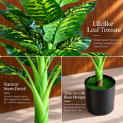Umelá rastlina typ Dieffenbachia, 150 cm, zelená