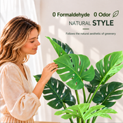 Umelá rastlina typu Monstera Deliciosa, 8 listov, 140 cm, zelená