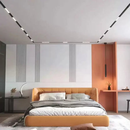 Magnetická LED mriežka 12 W neutrálne svetlo zvýšila čiernu farbu