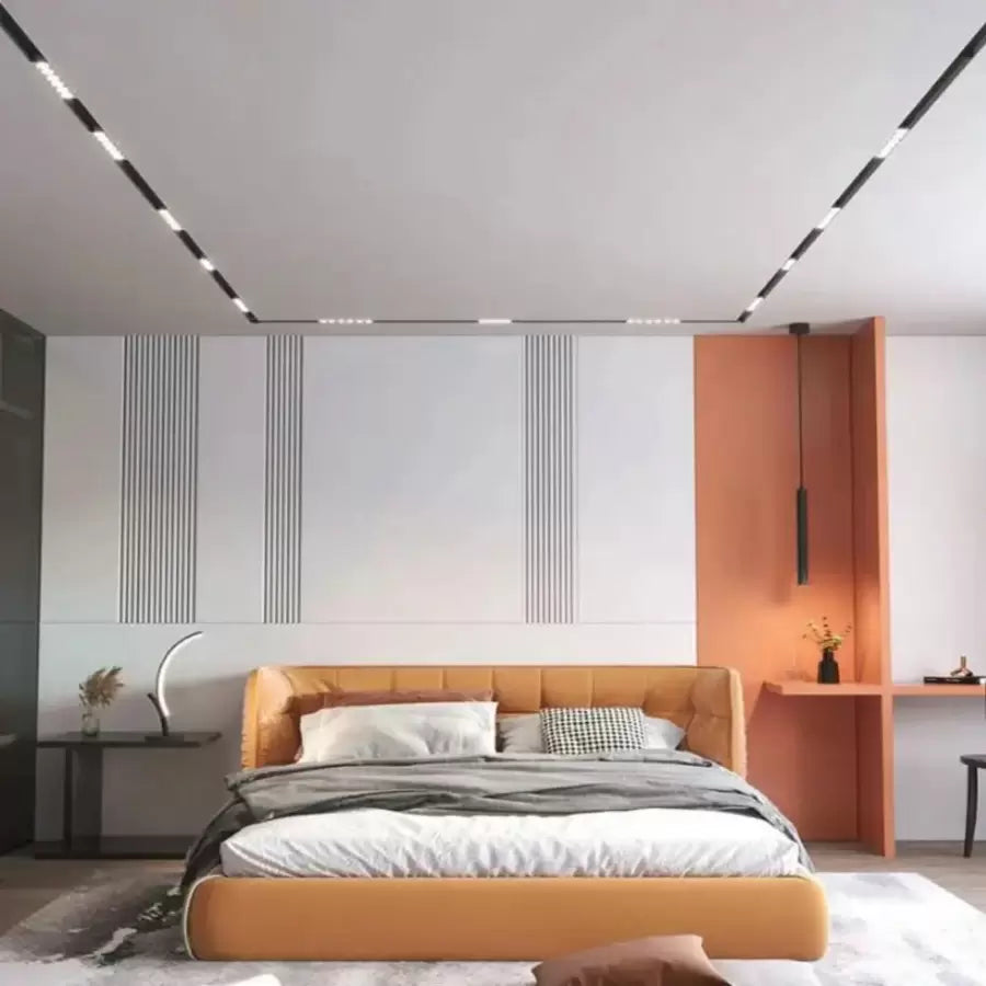 Magnetická LED mriežka 12 W neutrálne svetlo zvýšila čiernu farbu