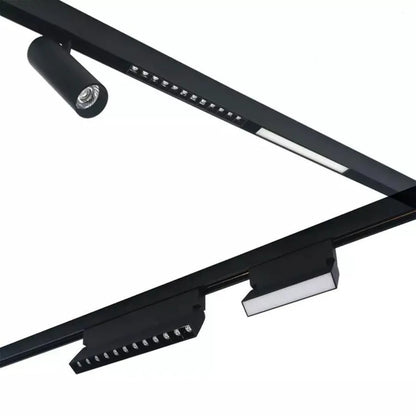 Magnetická LED mriežka, nastaviteľná, 6W, neutrálne svetlo, zabudované, čierne