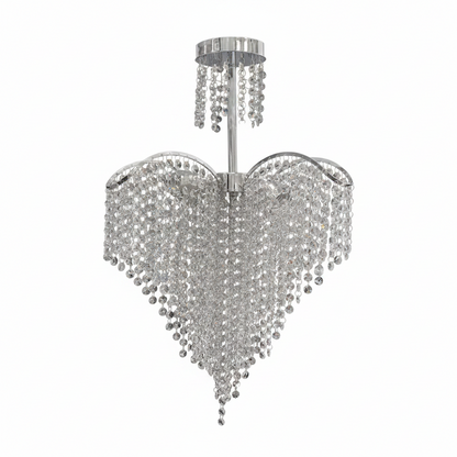 Luster Crystal Baylor 4x E27 44 cm priemer striebra