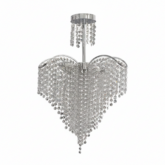 Luster Crystal Baylor 4x E27 44 cm priemer striebra