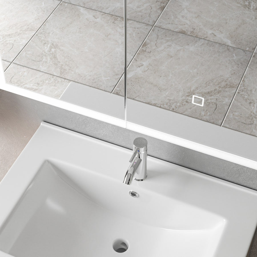 Kabinet Laura s LED zrkadlom DBP122 60x70 biela