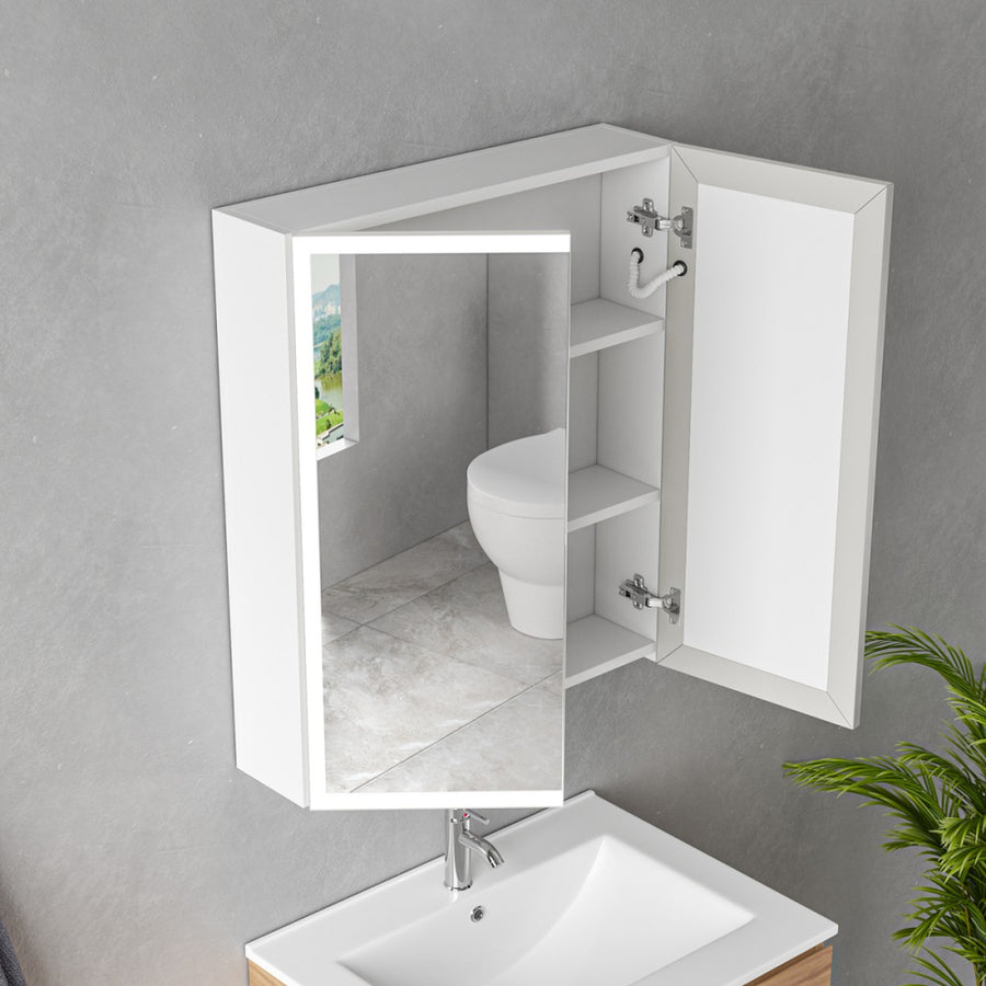 Kabinet Laura s LED zrkadlom DBP122 60x70 biela