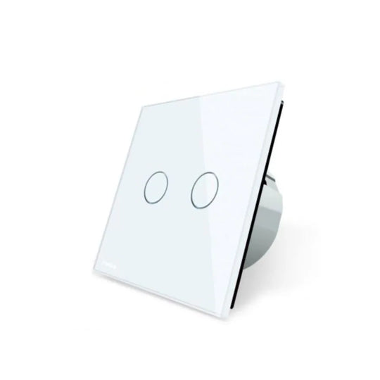 Touch Switch, Double, White, Secure Glass, Livolo Switches Predvolený názov Alessandro Design