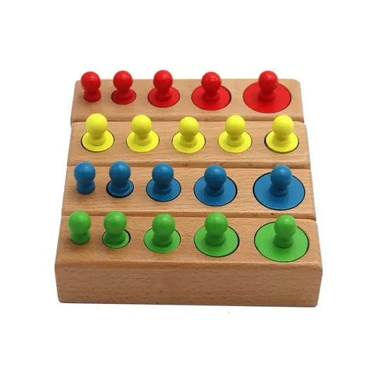Montessori, viacfarebná, drevená hra