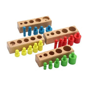 Montessori, viacfarebná, drevená hra