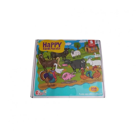 Hra puzzle s domácimi zvieratami, viacfarebné, 208 kusov
