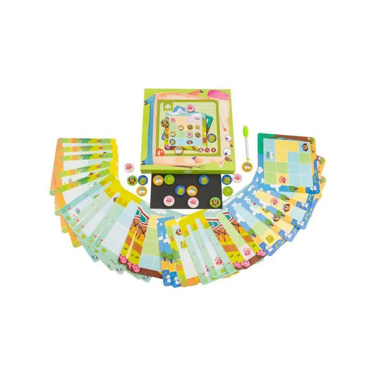 Hra puzzle s hospodárskymi zvieratami, 60 kusov, viacfarebné