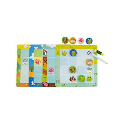 Hra puzzle s hospodárskymi zvieratami, 60 kusov, viacfarebné