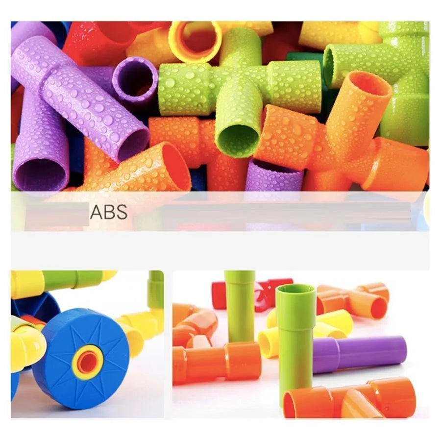 Konštrukcia hry typu puzzle na viacfarebné diely, 120 kusov, ABS
