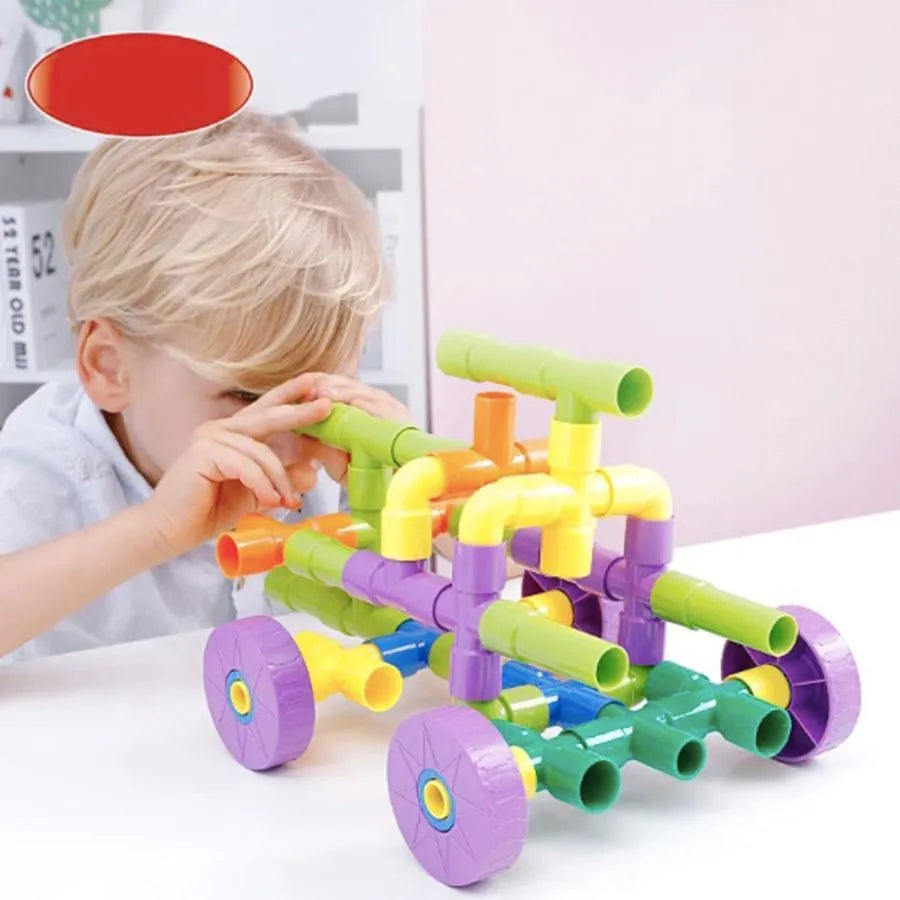 Konštrukcia hry typu puzzle na viacfarebné diely, 120 kusov, ABS