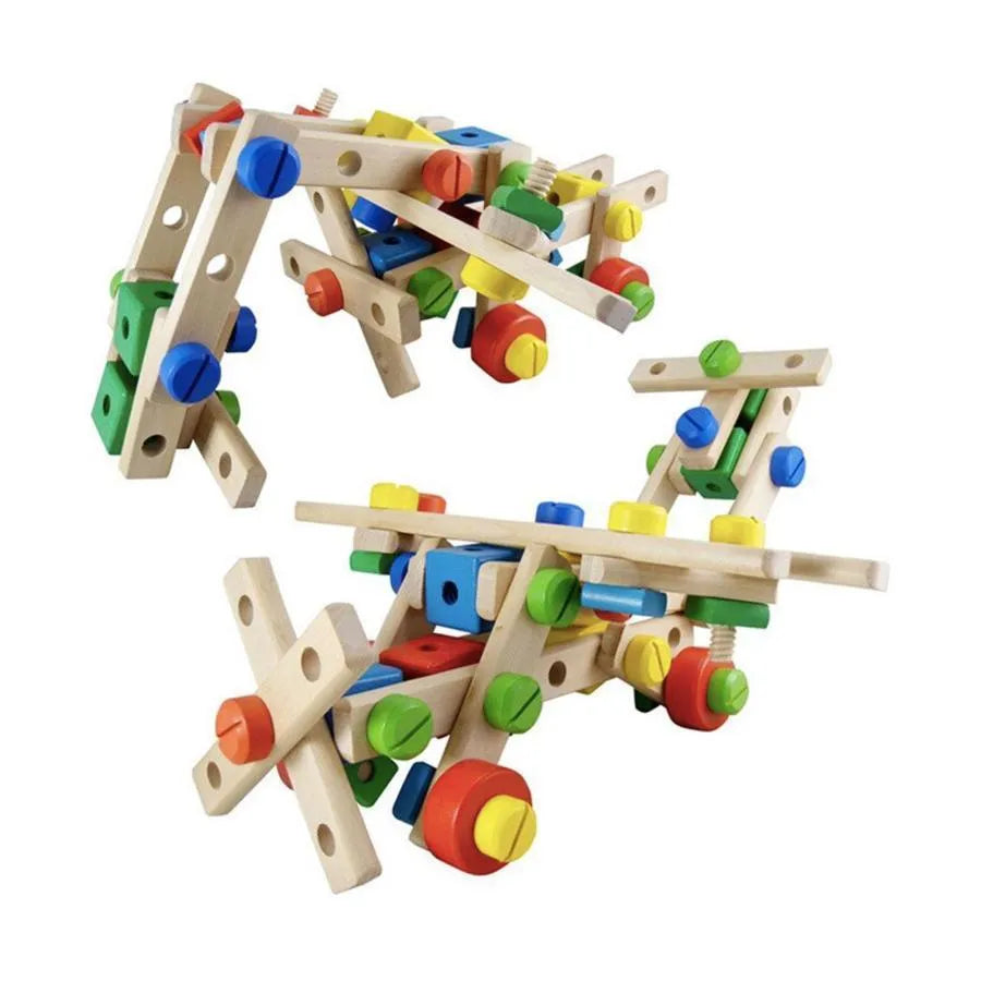 Multifunkčný puzzle dielov typu hry, 78 kusov, viacfarebné, drevo