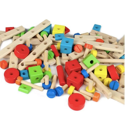 Multifunkčný puzzle dielov typu hry, 78 kusov, viacfarebné, drevo