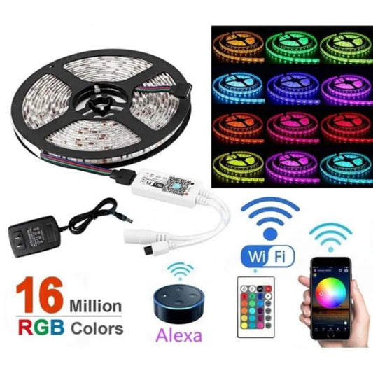 Kit RGB LED pásma s diaľkovým ovládaním a Wi-Fi 10W/M 12V IP20