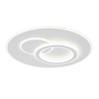LED luster s diaľkovým ovládaním nolux luminosa, 120 W, 3 kruhy, studené/horúce/neutrálne svetlo, nestabilné, biele
